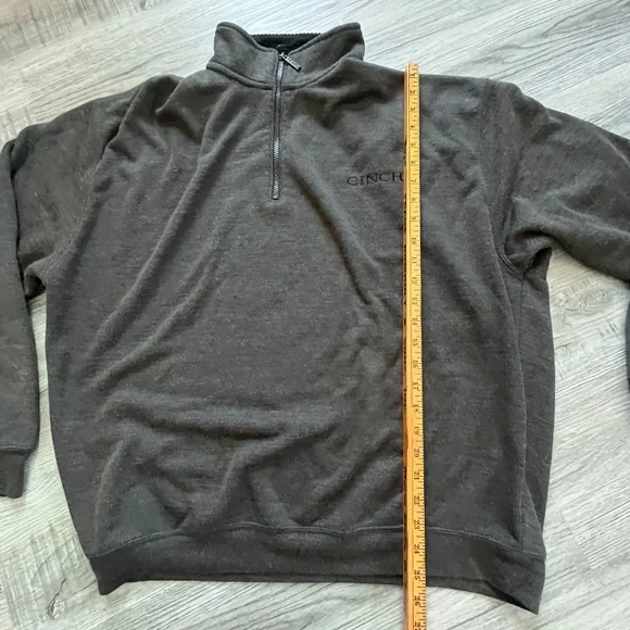 Cinch Grey 1/4 Zip Pull Over Sweater - XL - Picture 6 of 7